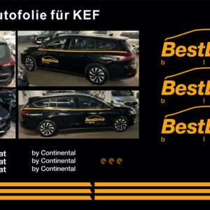Foliensatz KEF-Kfz Bestdrive