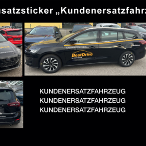 Ergänzungsfolien für Kundenersatzfahrzeug
